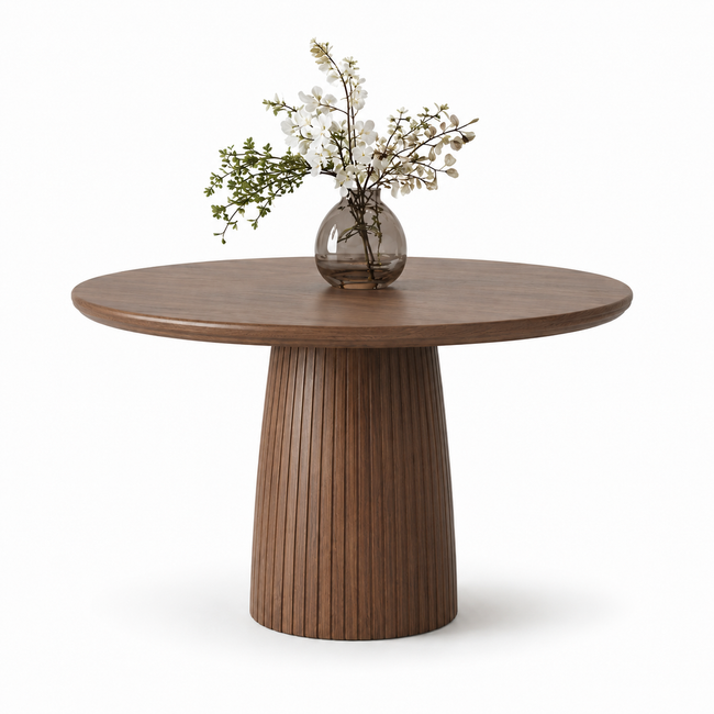 Nour Fluted Round Dining Table