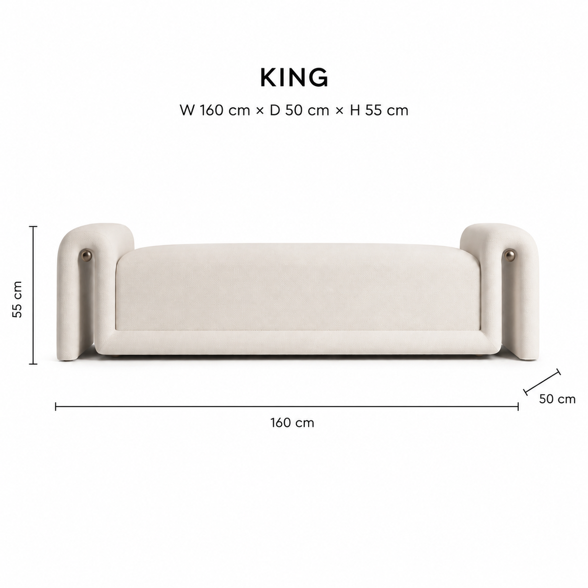 Nour Sculptural Bench