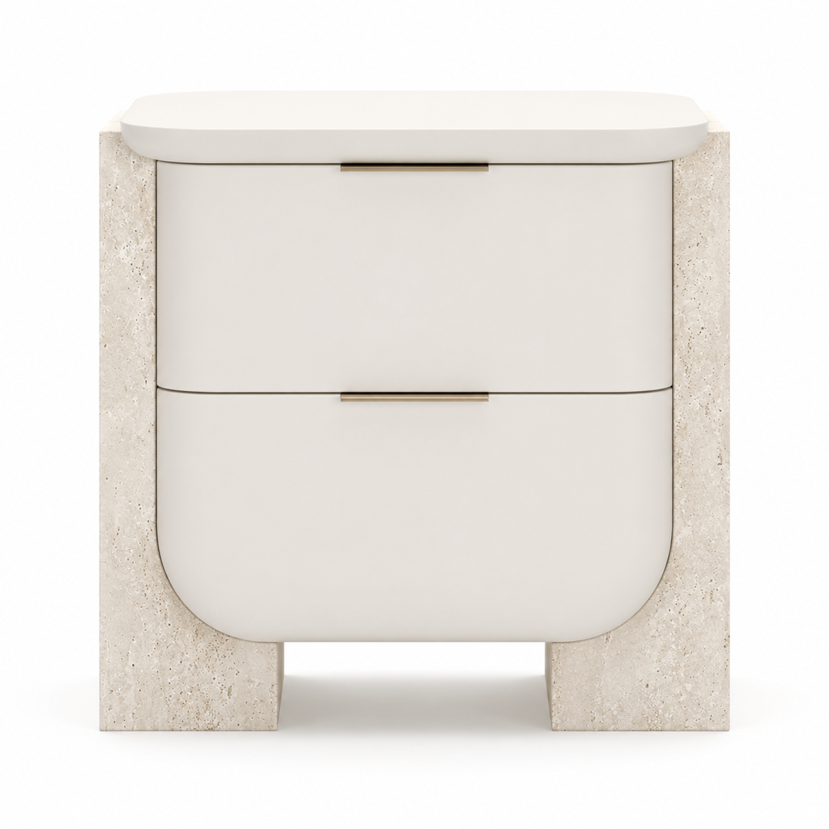Nour Travertine Nightstand