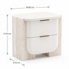 Nour Travertine Nightstand