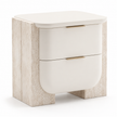 Nour Travertine Nightstand