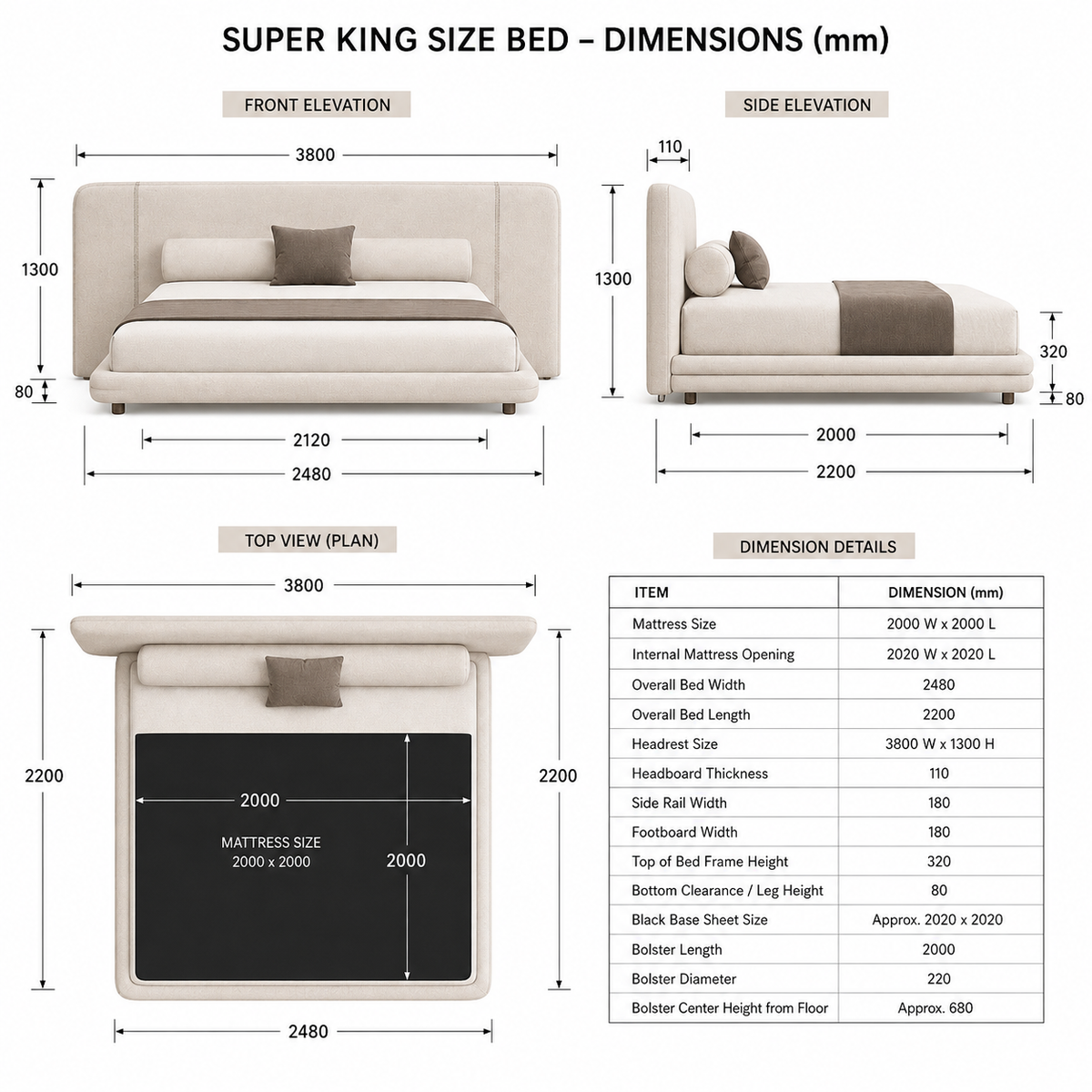 Serena Bed — Maison De Nour