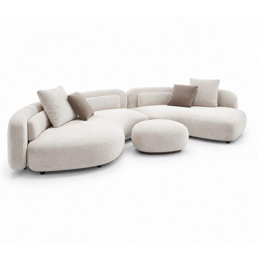 Nour Riviera Curved Sofa Set