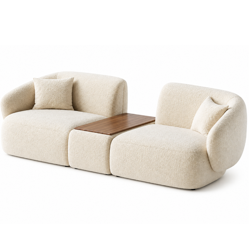 Nour Duo Sofa with Center Table