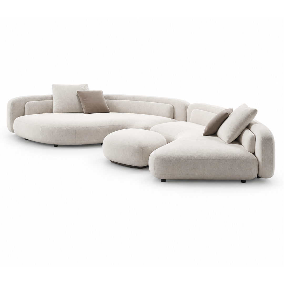Nour Riviera Curved Sofa Set
