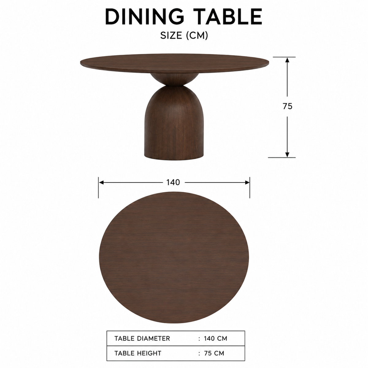 Nour Hourglass Dining Table