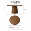 Nour Fluted Round Dining Table