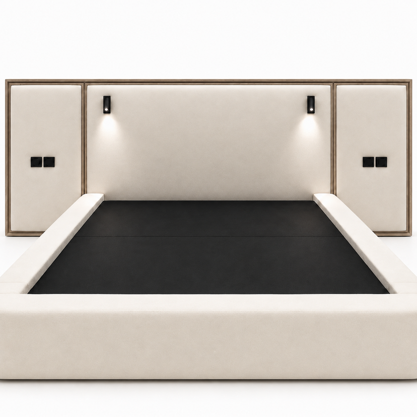 Nova Smart Bed — Integrated Nightstand & LED Reading Lights