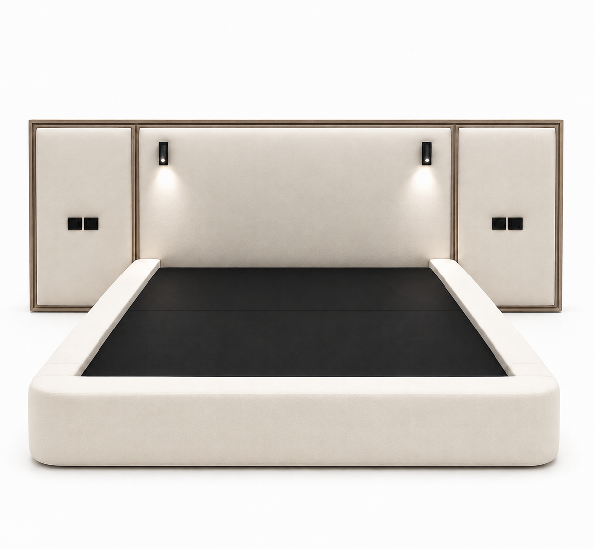 Nova Smart Bed — Integrated Nightstand & LED Reading Lights