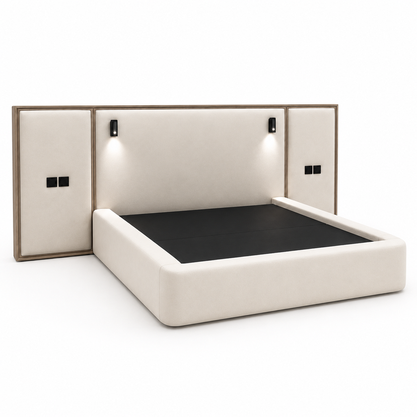 Nova Smart Bed — Integrated Nightstand & LED Reading Lights