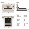 Nova Smart Bed — Integrated Nightstand & LED Reading Lights