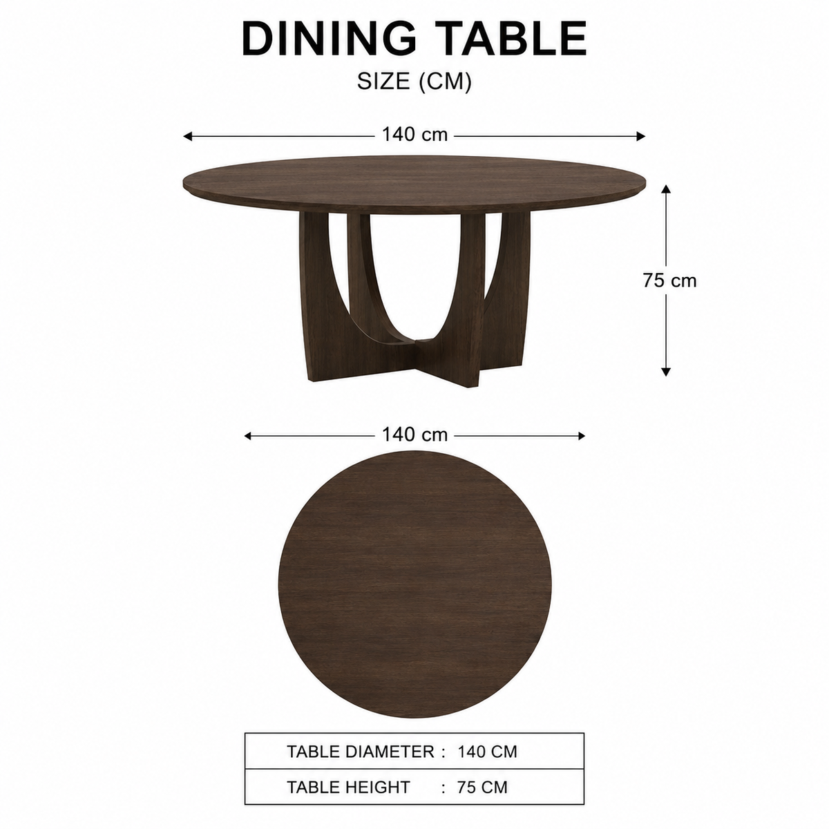 Nour Arc Dining Table