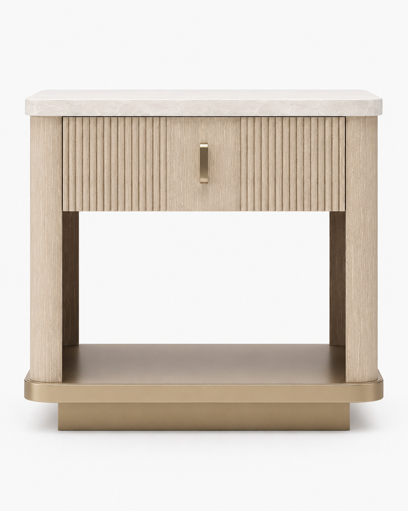 Nour Fluted Nightstand