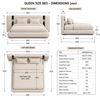 Vesper Bed — Integrated LED Reading Lights & sockets