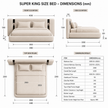 Vesper Bed — Integrated LED Reading Lights & sockets