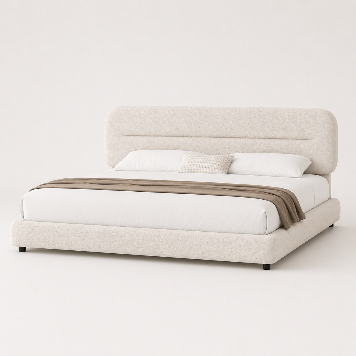 Sena Boucle Platform Bed