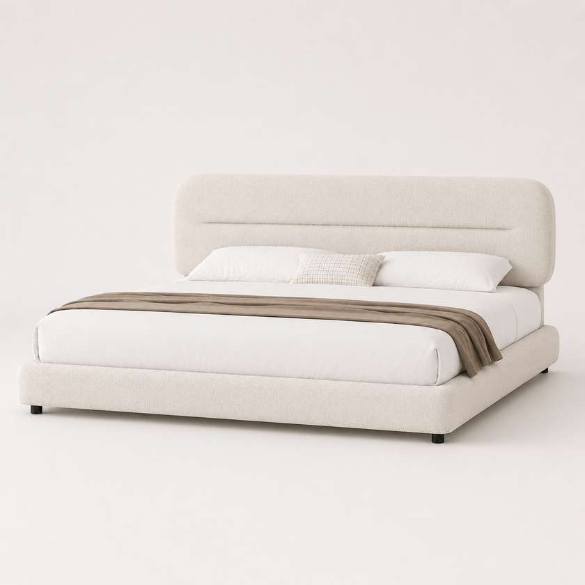 Sena Boucle Platform Bed