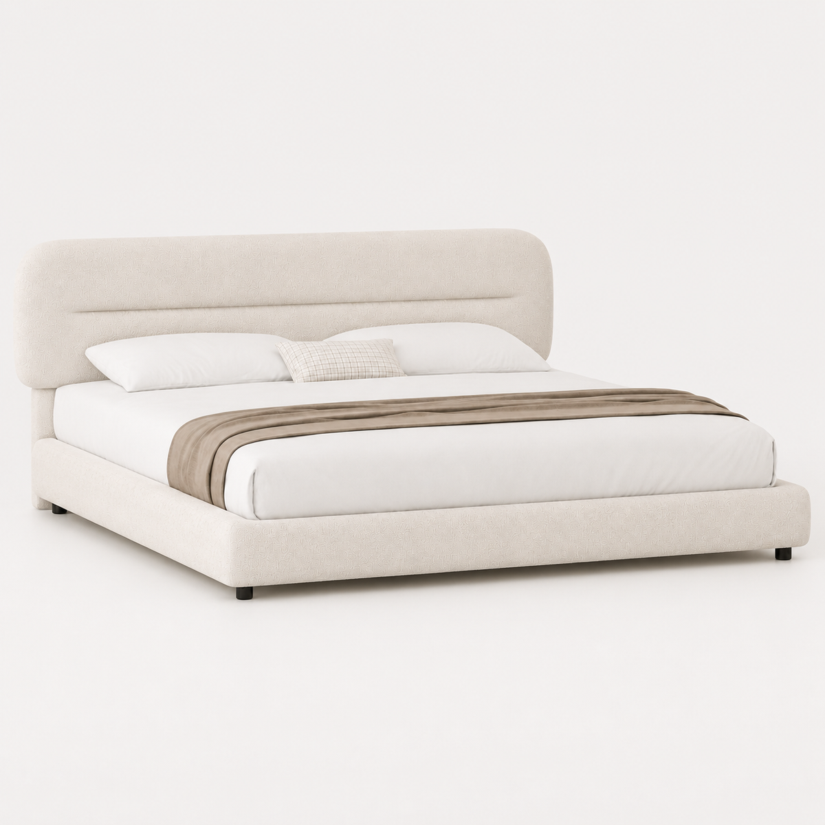 Sena Boucle Platform Bed