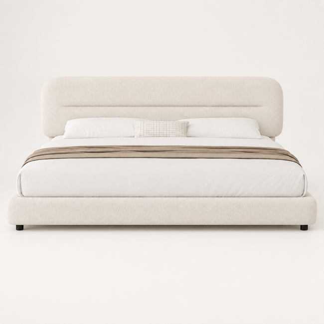 Sena Boucle Platform Bed