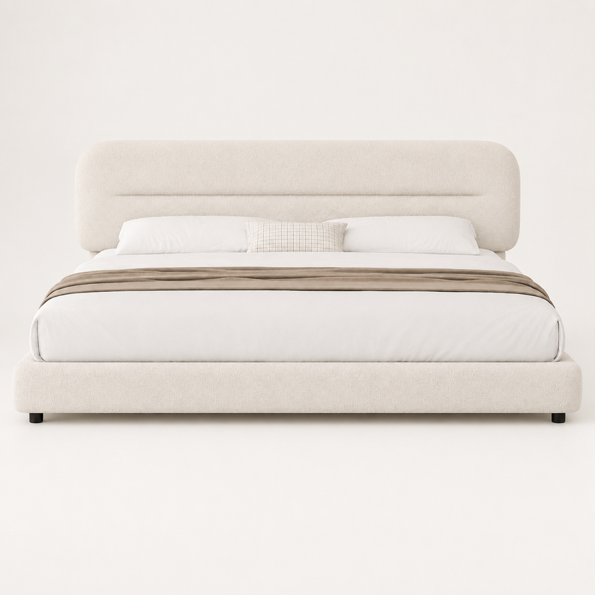 Sena Boucle Platform Bed