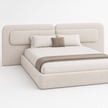 Aria Extended Linen Bed — Customized Oversized Headboard