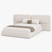 Aria Extended Linen Bed — Customized Oversized Headboard