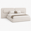 Aria Extended Linen Bed — Customized Oversized Headboard