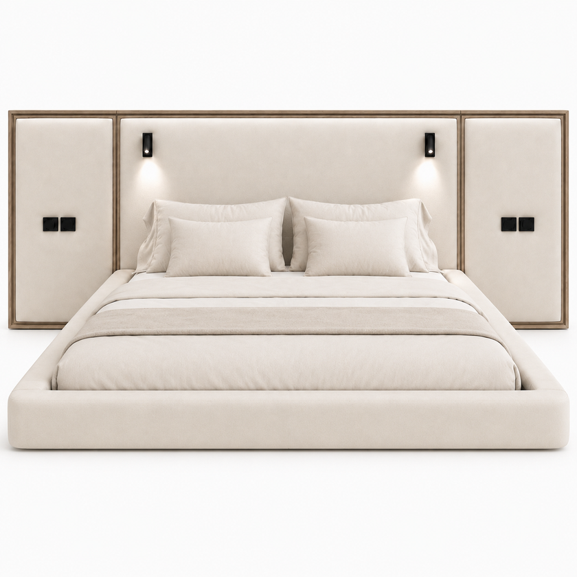 Nova Smart Bed — Integrated Nightstand & LED Reading Lights