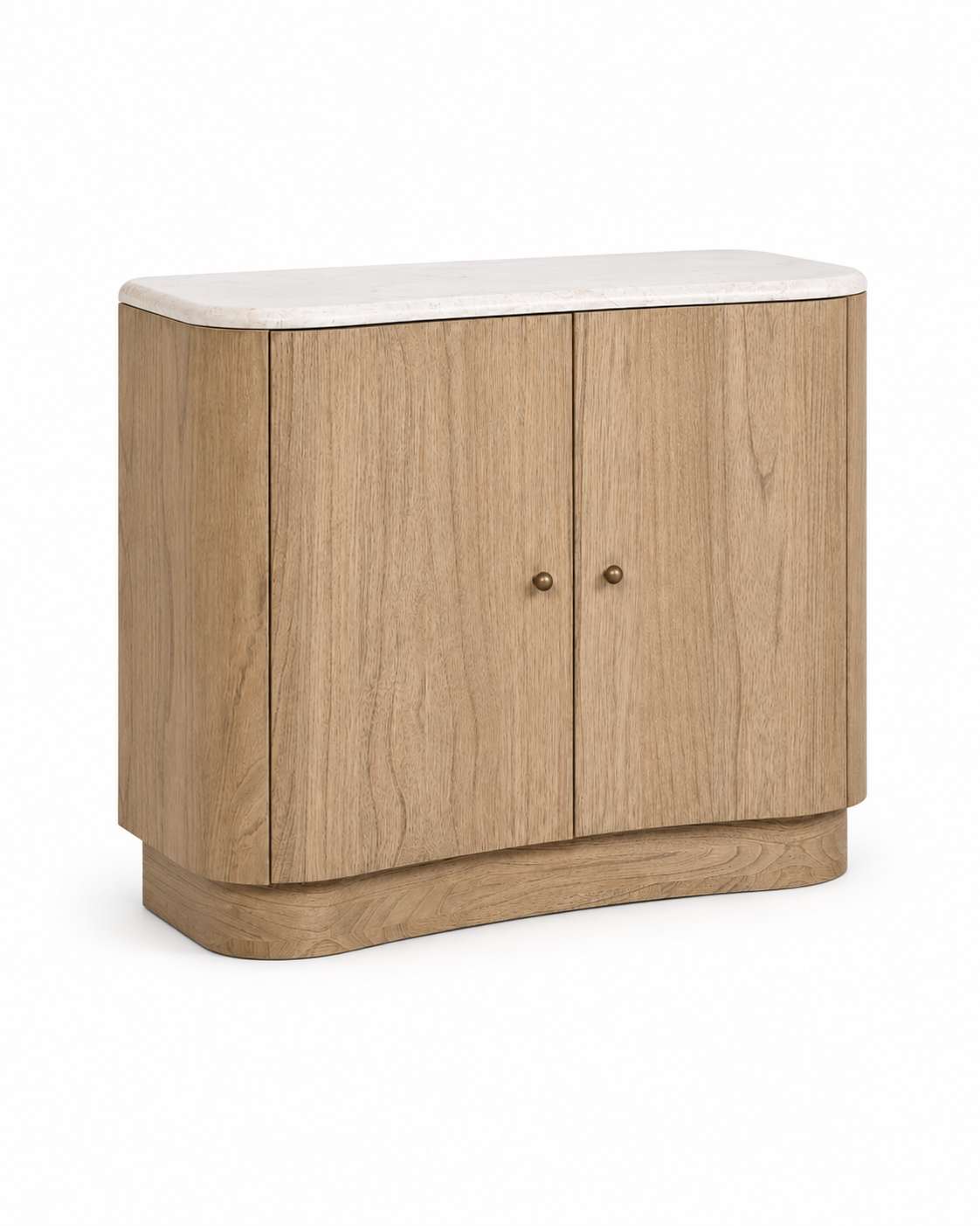 Nour Curved Cabinet Nightstand