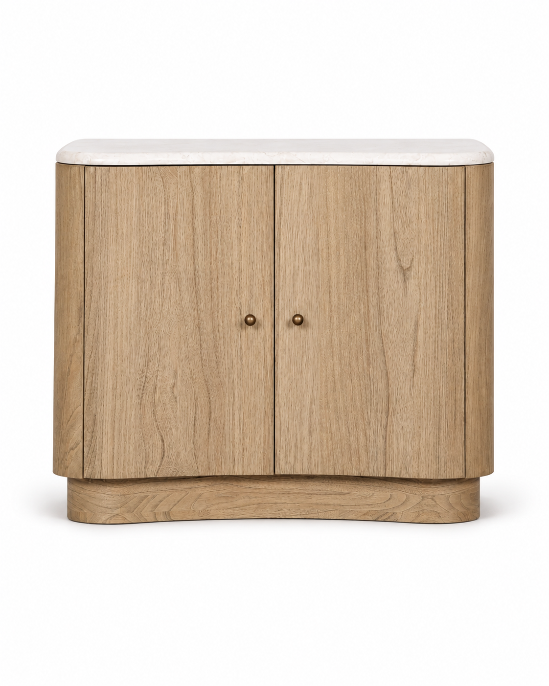 Nour Curved Cabinet Nightstand