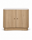 Nour Curved Cabinet Nightstand