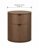 Nour Cylindre Nightstand
